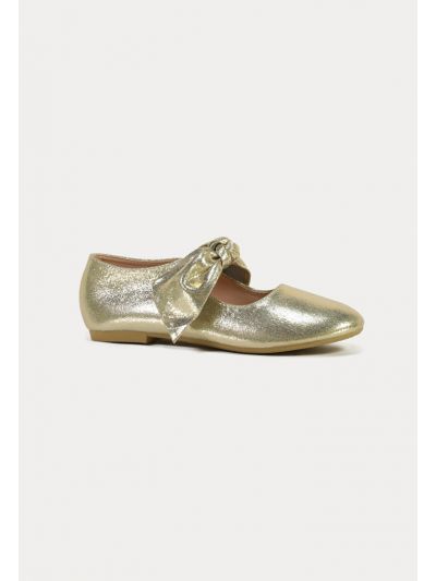 Organza Ribbon Details Flat Shoes -Sale