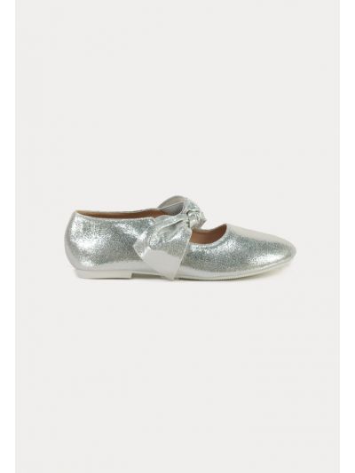 Organza Ribbon Details Flat Shoes -Sale