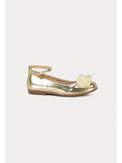 Flower & Pearls Flat Shoes -Sale