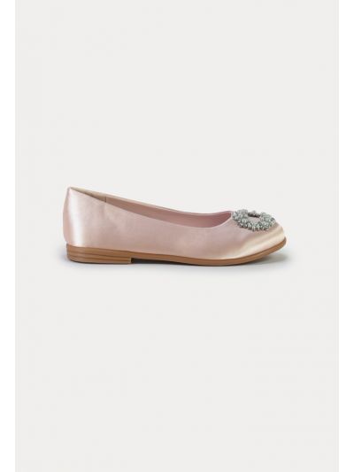 Crystals Circle Flat Slip On Shoes -Sale