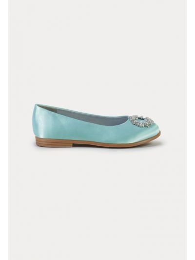Crystals Circle Flat Slip On Shoes -Sale