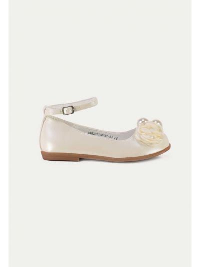 Flower & Pearls Flat Shoes -Sale