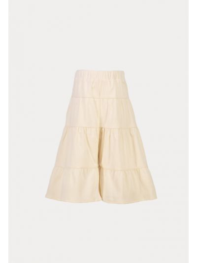 Tiered Elasticated Waist Corduroy Palazzo Pants