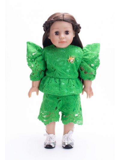Lace Peplum Jumpsuit With Mini Me Doll