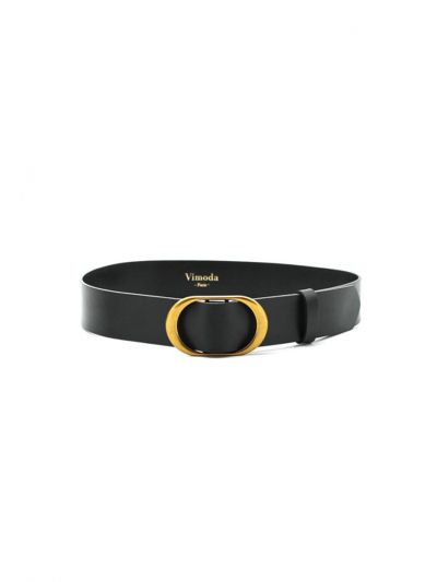 Gold Toned Alloy Buckle PU Leather Belt -Sale