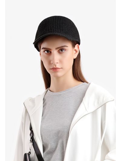Classic Knitted Curved Cap Hat