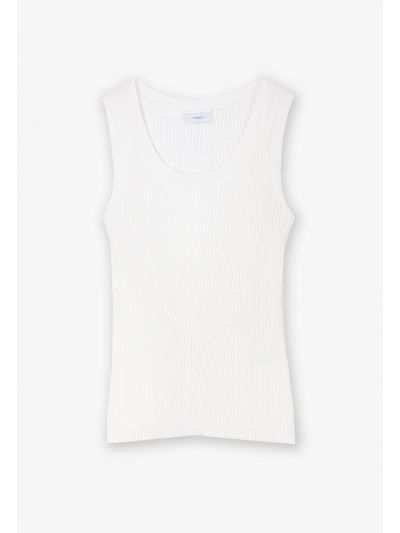 Solid knitted Sleeveless Top