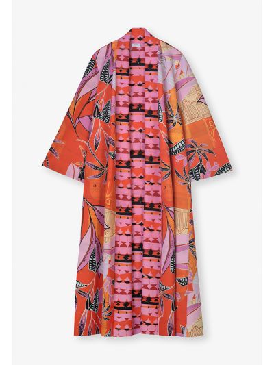Printed Oversized Neoprene Abaya