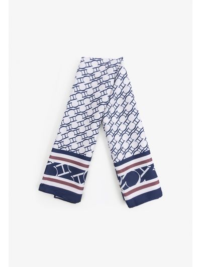 Printed Monogram Square Scarf