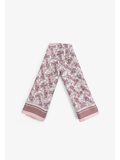 Printed Monogram Square Scarf