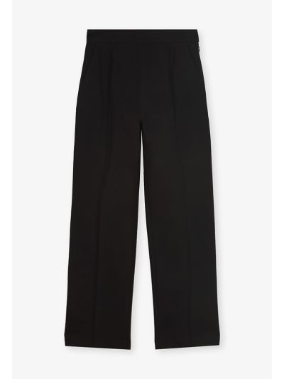 Solid Straight Fit Trouser