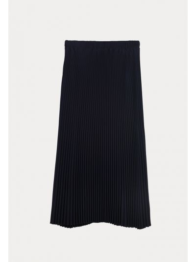 All Over Pleated Elasticated Waist Skirt -Sale