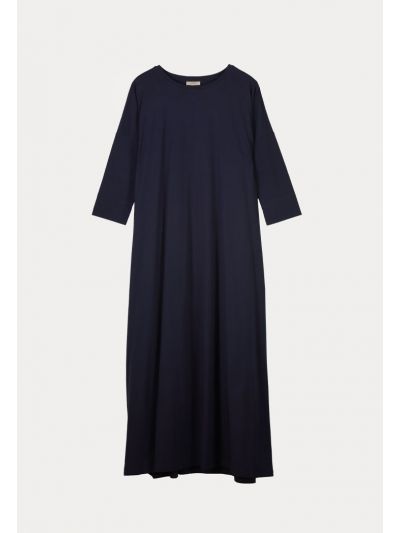 Drop Shoulder Solid Knitted Dress -Sale