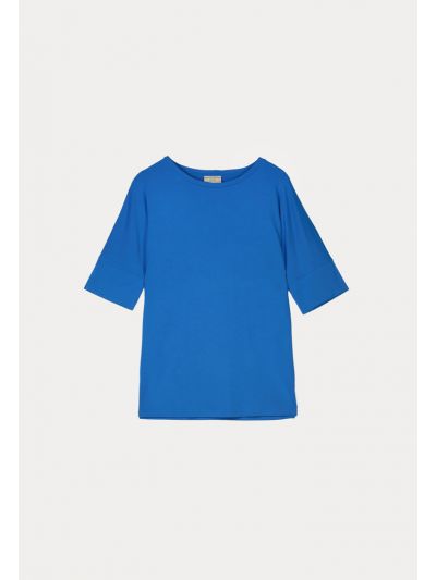 Round Neck Solid Basic Top