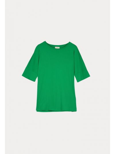 Round Neck Solid Basic Top