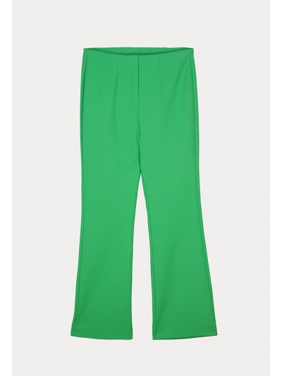 Solid Basic Wide Leg Trouser