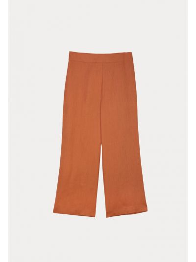 Textured Wide Leg Trousers 
