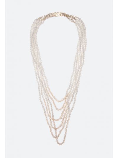Two Tone Multi Layered Necklace