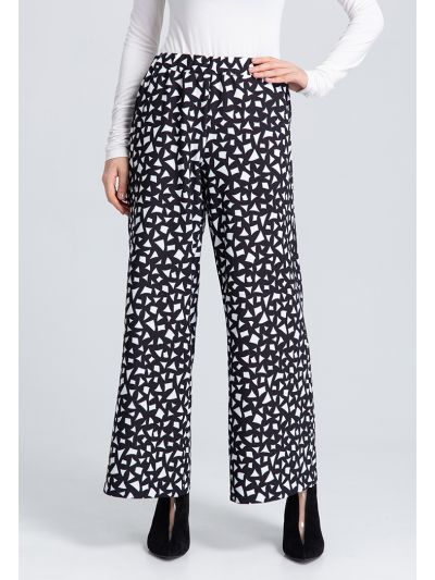 Two Color Mix Print Trouser