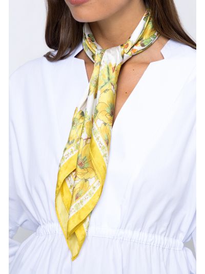 Spring Printed Square Scarf