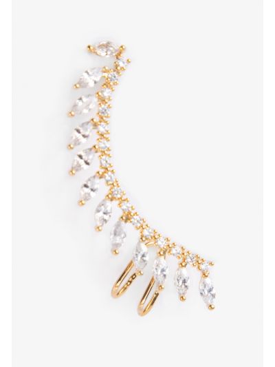 Sparkling Crystal Embellished Ear Accessory