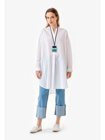 High Rise Regular Cut Folded Hem Denim Jeans