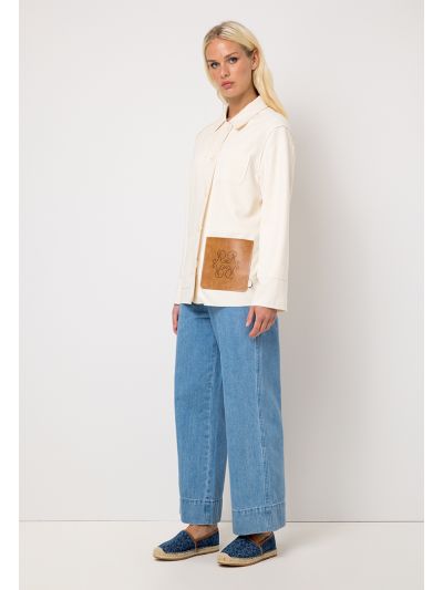 Straight Leg Denim Pants