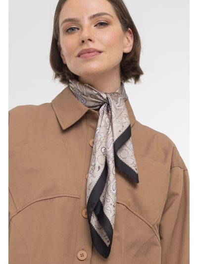 Square All Over Paisley Printed Scarf -Sale
