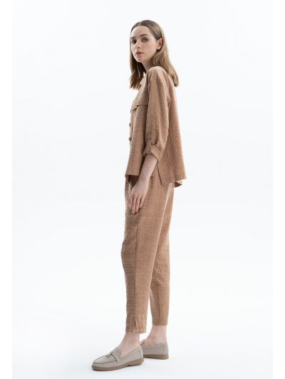 Long Slub Pants -Sale