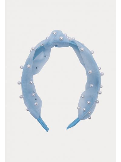 Pearls Beads Bow Tie Headband