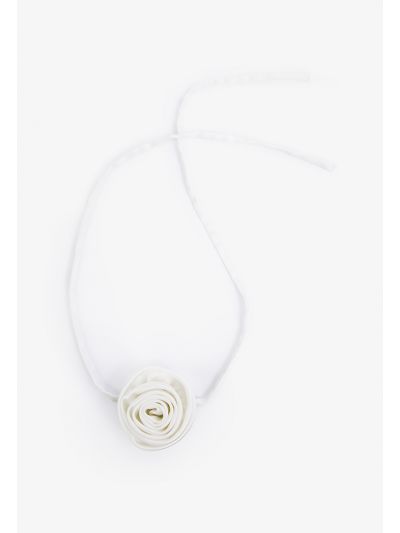 Solid Soft Floral Chocker