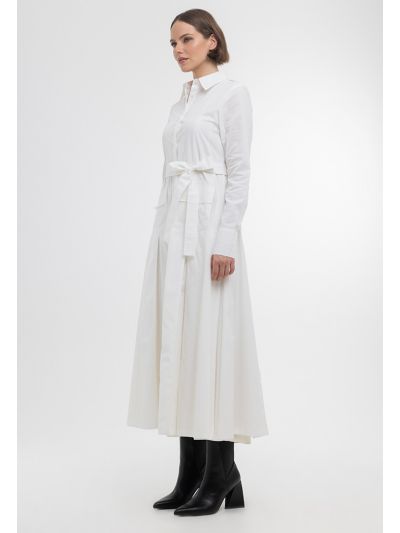 Solid Pleated Bottom Maxi Dress