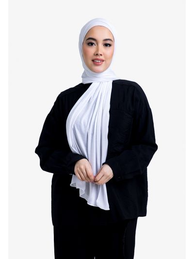 Knitted Mesh Soft Stretchable Hijab 
