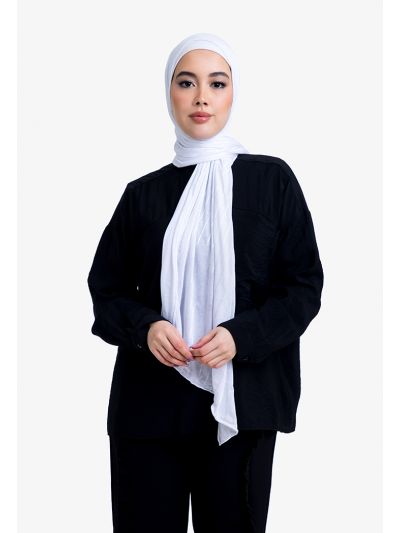 Stretchable Solid Knitted Hijab