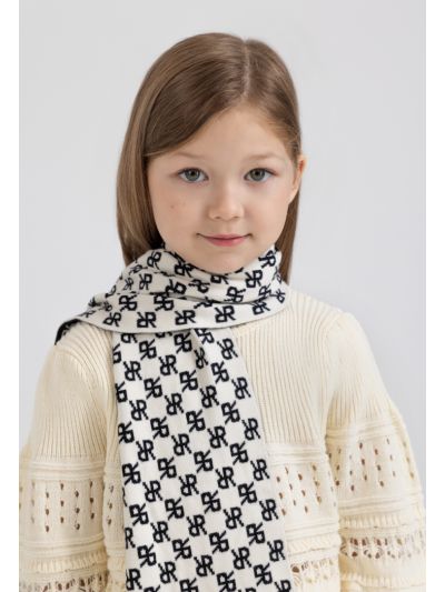 Knitted Monogram Scarf