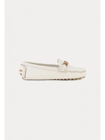 Solid Pebble Sole Loafer Shoes -Sale