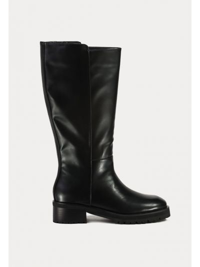 High Riding Boots Side Half zip