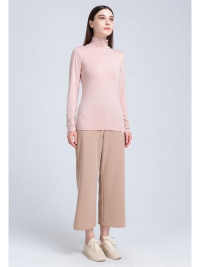 Elastic Waist Wide Culottes