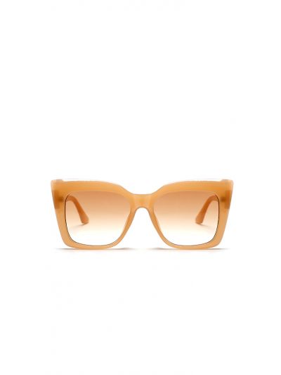Brown Gradient Cat Eye Sunglasses