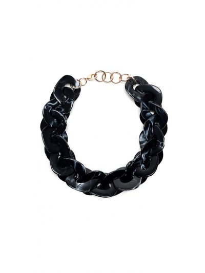 Flat Geometric Chunky Acrylic Choker -Sale