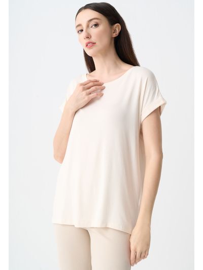 Solid Continuous Short Sleeves T-Shirt