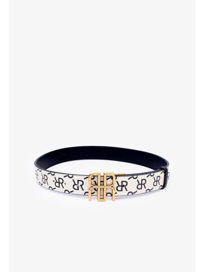 Sporty Monogram Emblem Belt