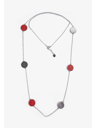 Marbled Stone Chain Necklace