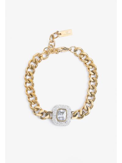 Crystal Embellished Chunky Bracelet