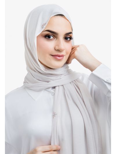 Sparkling Crystal Embellished Hijab