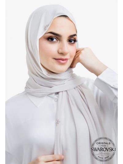 Sparkling Crystal Embellished Hijab