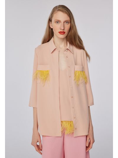 Pocket Fringes Shirt -Sale