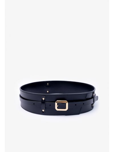 Classic Solid PU Leather Belt