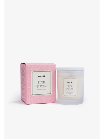 Riva Pink Rose Scented Candle