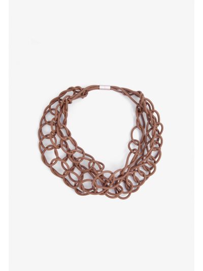 Double Strand Intricate Elastic Necklace